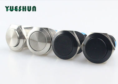 China Zwarte/Zilveren Kleuren Waterdichte Drukknop, Waterdichte Kortstondige Micro- Schakelaar fabriek
